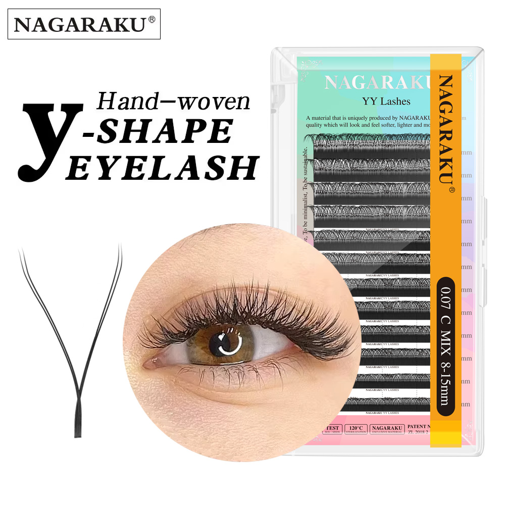 Eyelash Extension Human Hair - NAGARAKU YY Форма Ресницы для Наращивания