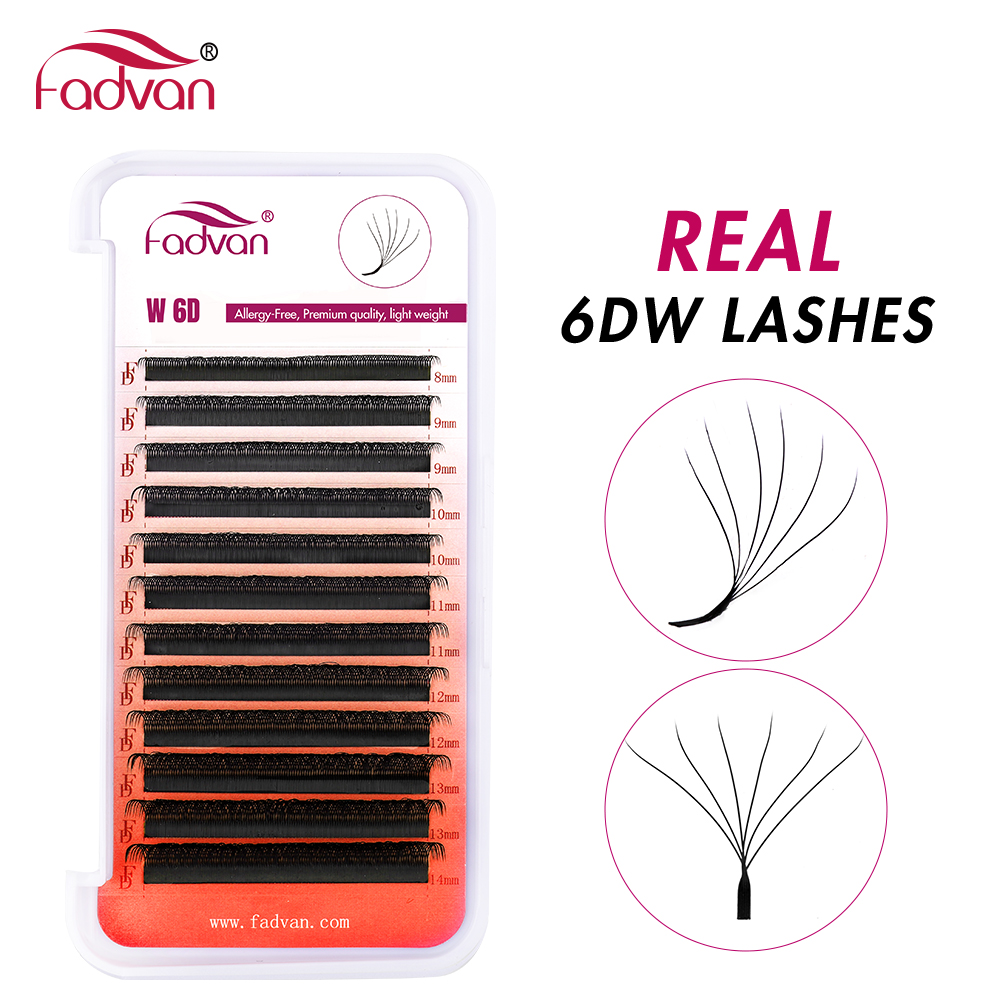 FADVAN Real 6D W ресницы 0,07  – обзор и цена Eyelash Extension Human Hair