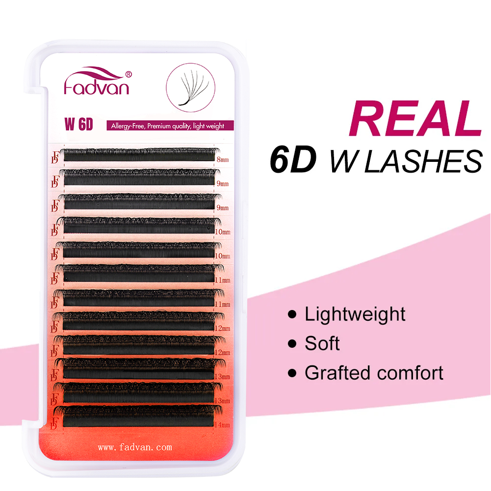 FADVAN Real 6D W ресницы 0,07  – обзор и цена Eyelash Extension Human Hair