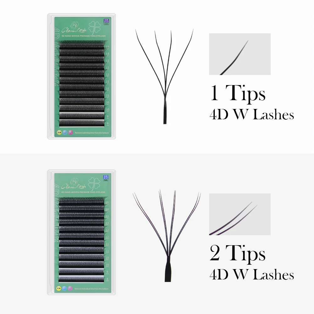 Ресницы для наращивания GLAMLA – обзор и цена Eyelash Extension Human Hair