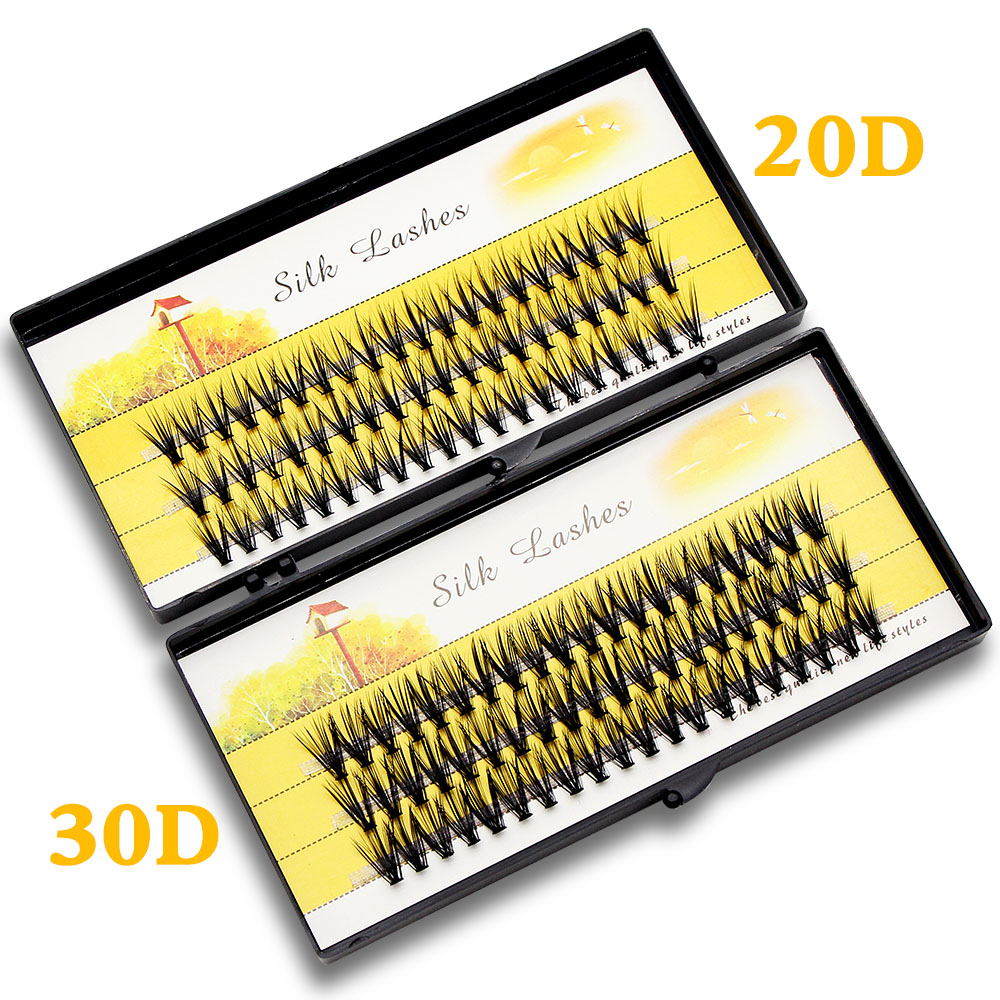 Черные накладные ресницы из но – обзор и цена Eyelash Extension Human Hair