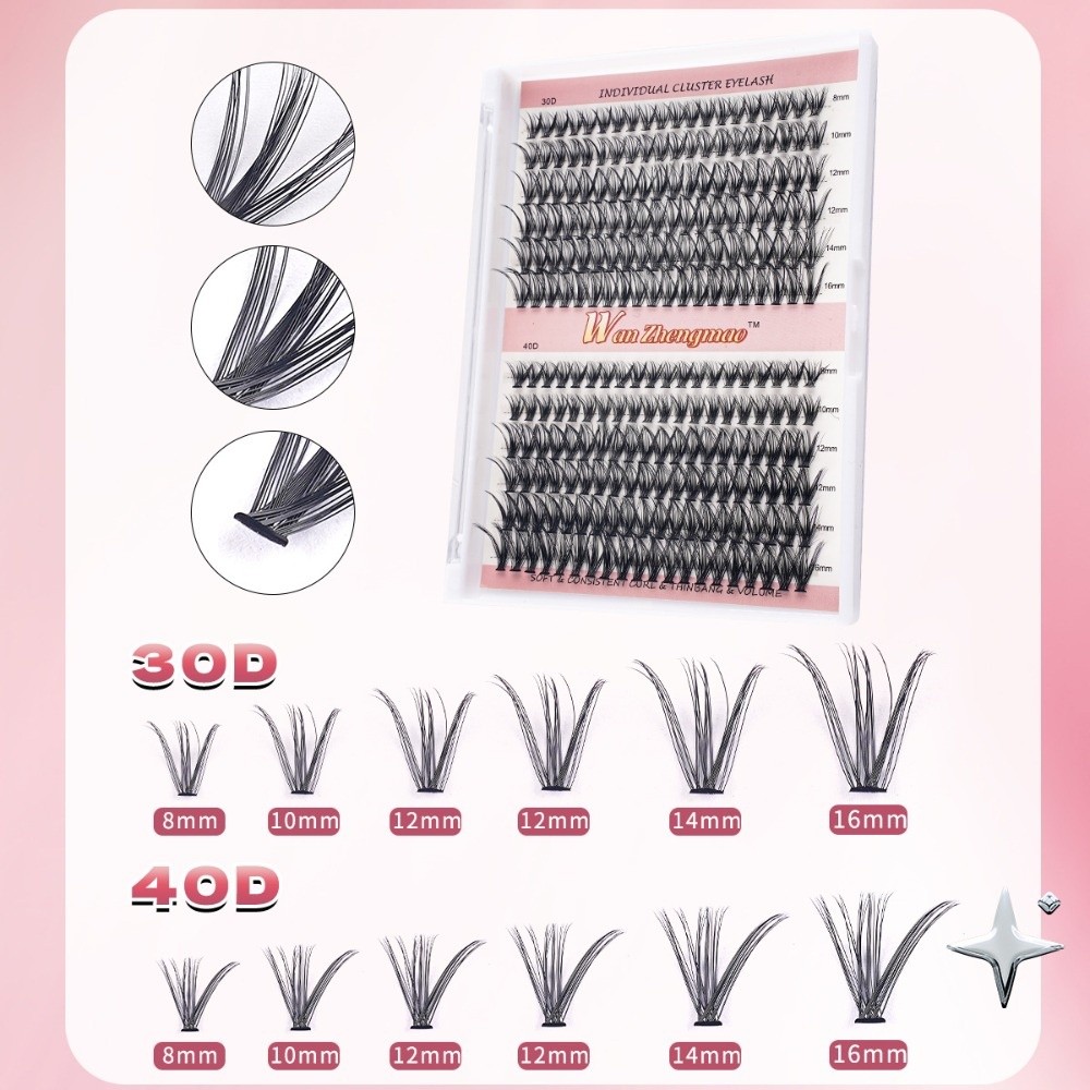 Накладные ресницы 8-16 мм для  – обзор и цена Eyelash Extension Natural Look