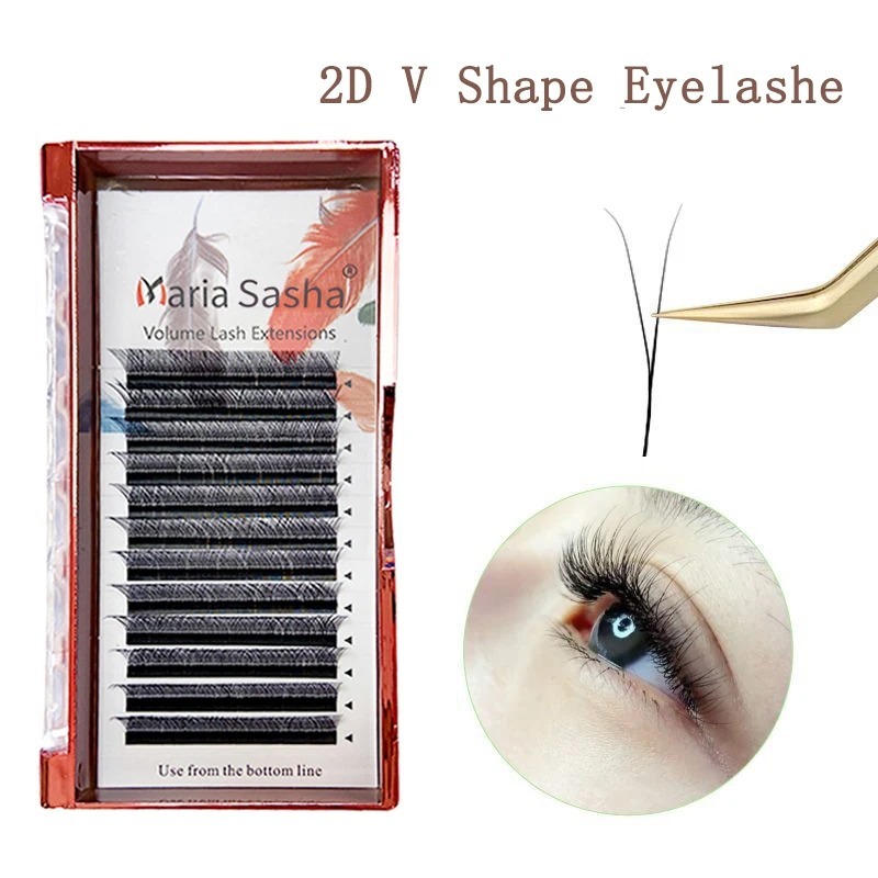 MARIA 2D Y-образные ресницы, р – обзор и цена Eyelash Extension Human Hair